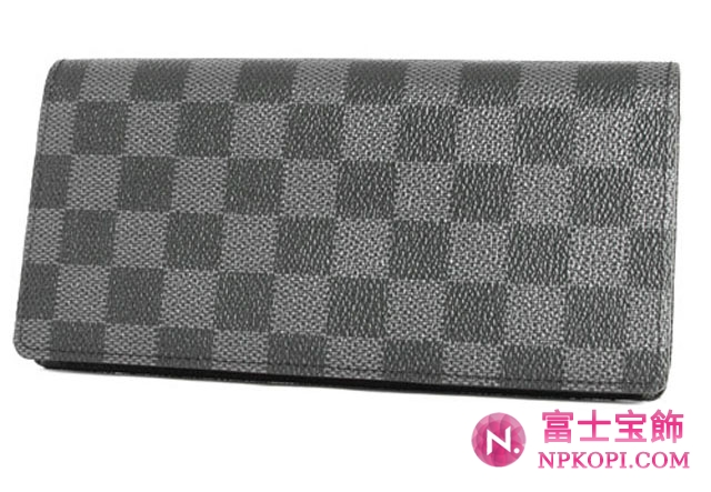 ルイヴィトンスーパーコピーダミエ グラフィット ポルトフォイユブラザ 長財布 N62665